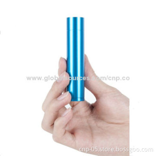 Unique Design of Mini Power Tube with 2,200mAh Capacity, Aluminum Case